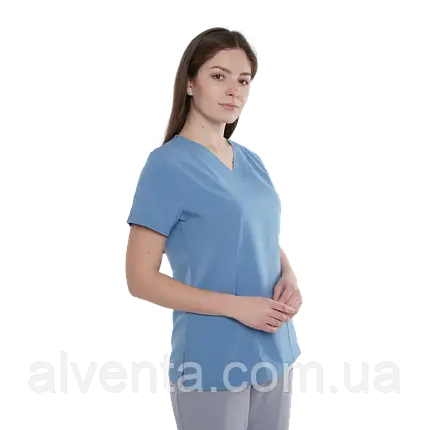 Медична куртка Маніса, Світлий-джинс (Легка тканина), фото 1