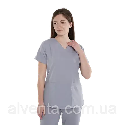 Медична куртка Маніса, Світлий-сірий (Легка тканина), фото 1