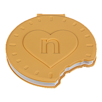 Блокнот  COOKIE, 90х90мм, 80 арк., нелінований, ароматизована Soft touch обкладинка, KIDS Line