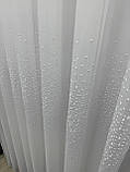 Тюль на бамбуковій основі з красивою вишивкою. Колір: білий, фото 7