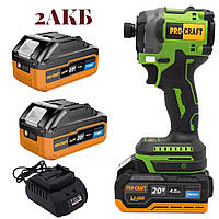 Гвинтоверт акумуляторний Німеччина Procraft PS20(2АКБ та ЗП)