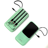 Power Bank Павербанк Wekome Gonen Series 4-in-1 WP-275 10000mah Зелений