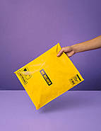 Кур'єрські з самоклейною стрічкою пакети жовті А3 30х40 см Пакети з індивідуальним логотипом, фото 6