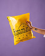 Кур'єрські з самоклейною стрічкою пакети жовті А3 30х40 см Пакети з індивідуальним логотипом, фото 8