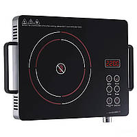 Інфрачервона плита на 1 конфорку, 2000Вт, від мережі, KB-2058 / Електроплита настільна / Плита електрична