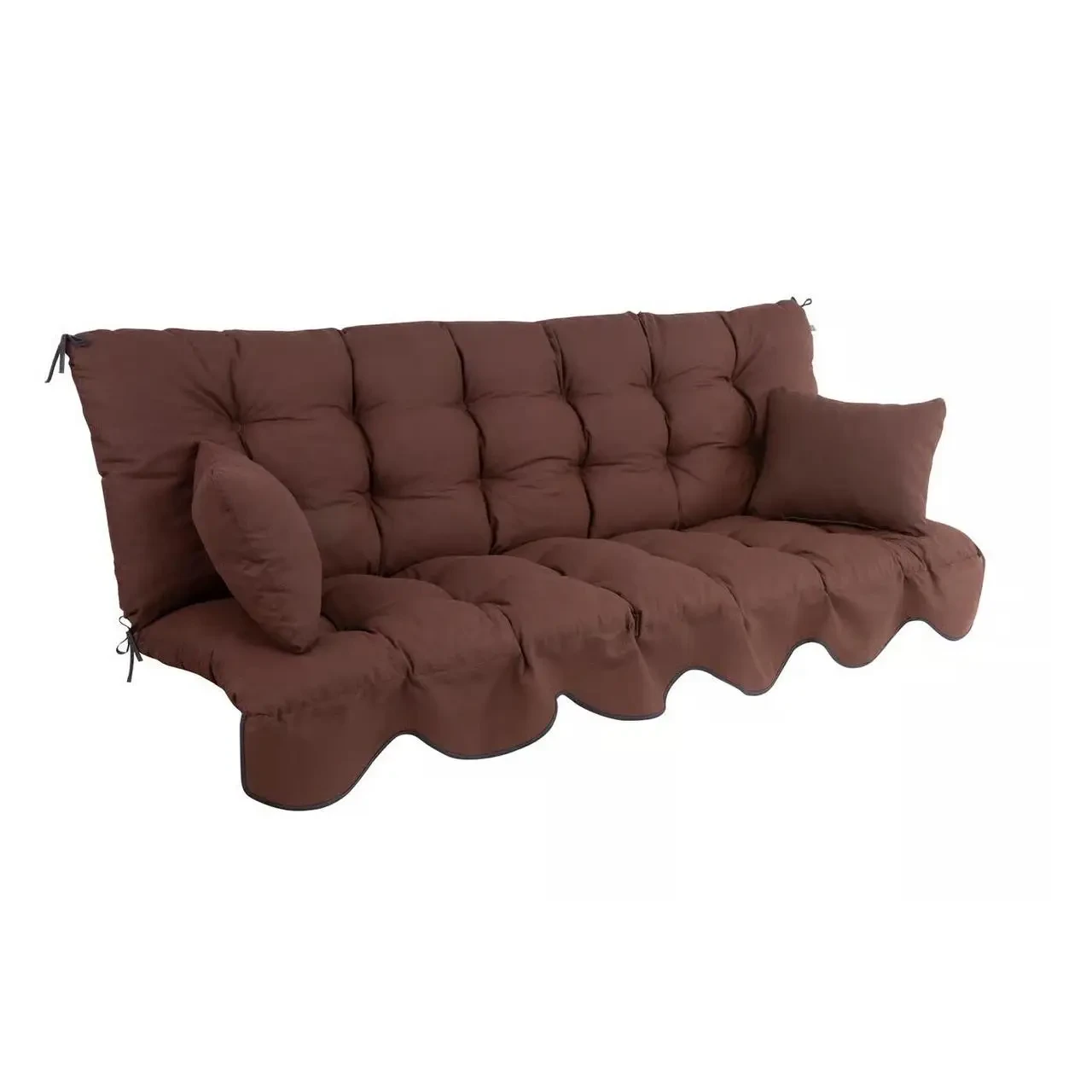 Подушки з підлокітниками до гойдалки 180 см Minorca, коричневий колір, фото 1