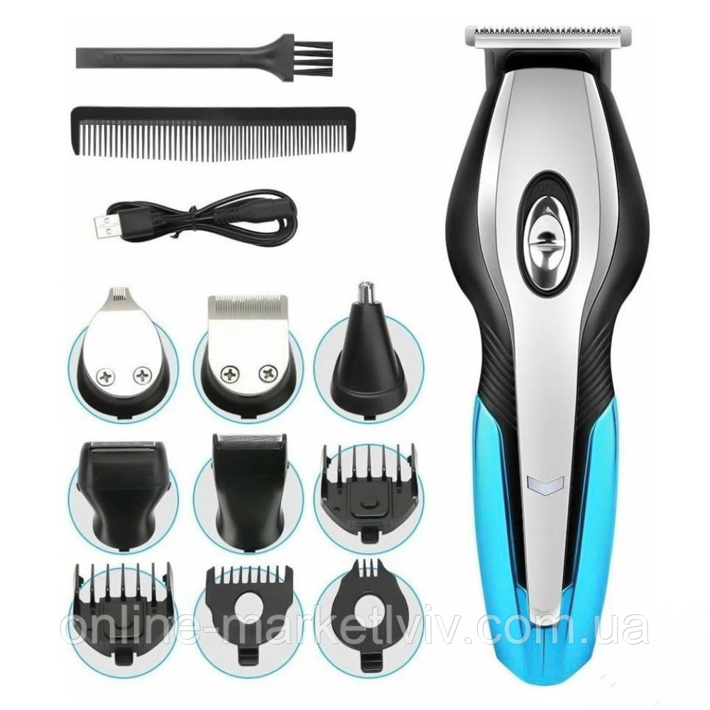 Портативна машинка для стрижки з USB, SK-LF-9964 / Акумуляторний тример / Бездротова машинка для волосся, фото 1