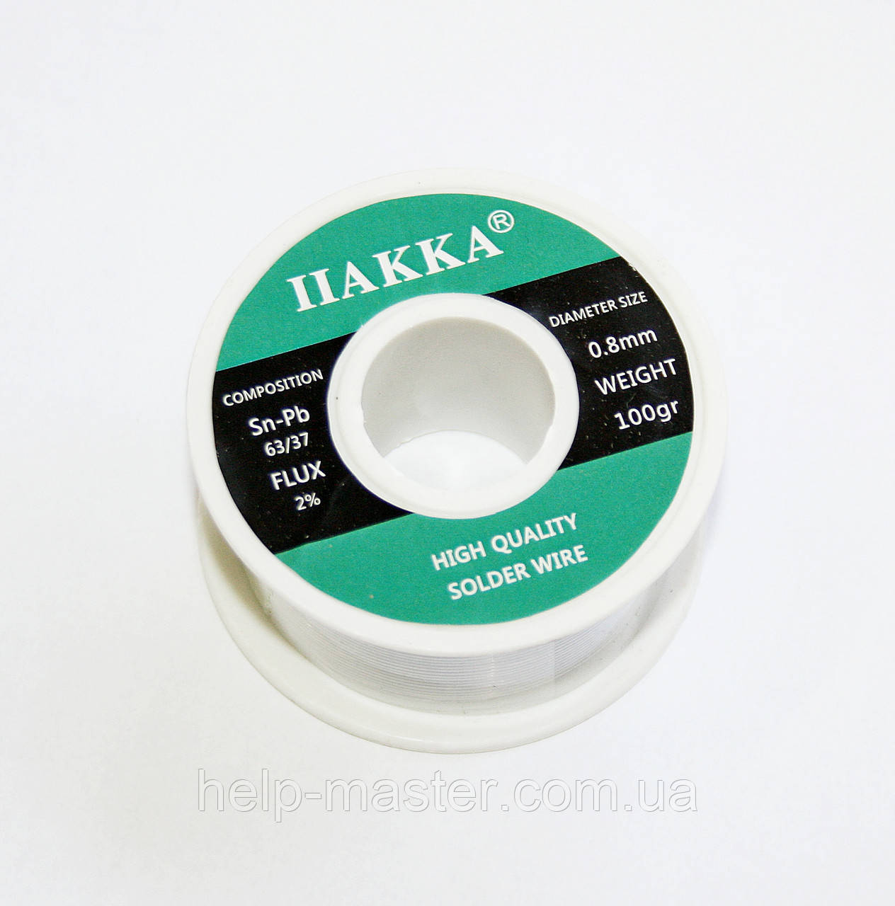 Припій для паяння 63/37 Олово/свинець 0.8 мм, фото 1
