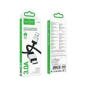 Кабель Hoco X110 Honorific Type-C 3A 1m (Чорний)