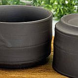 Глиняна піала для чаю «Бамбук» чорна (70мл, 1шт), фото 3