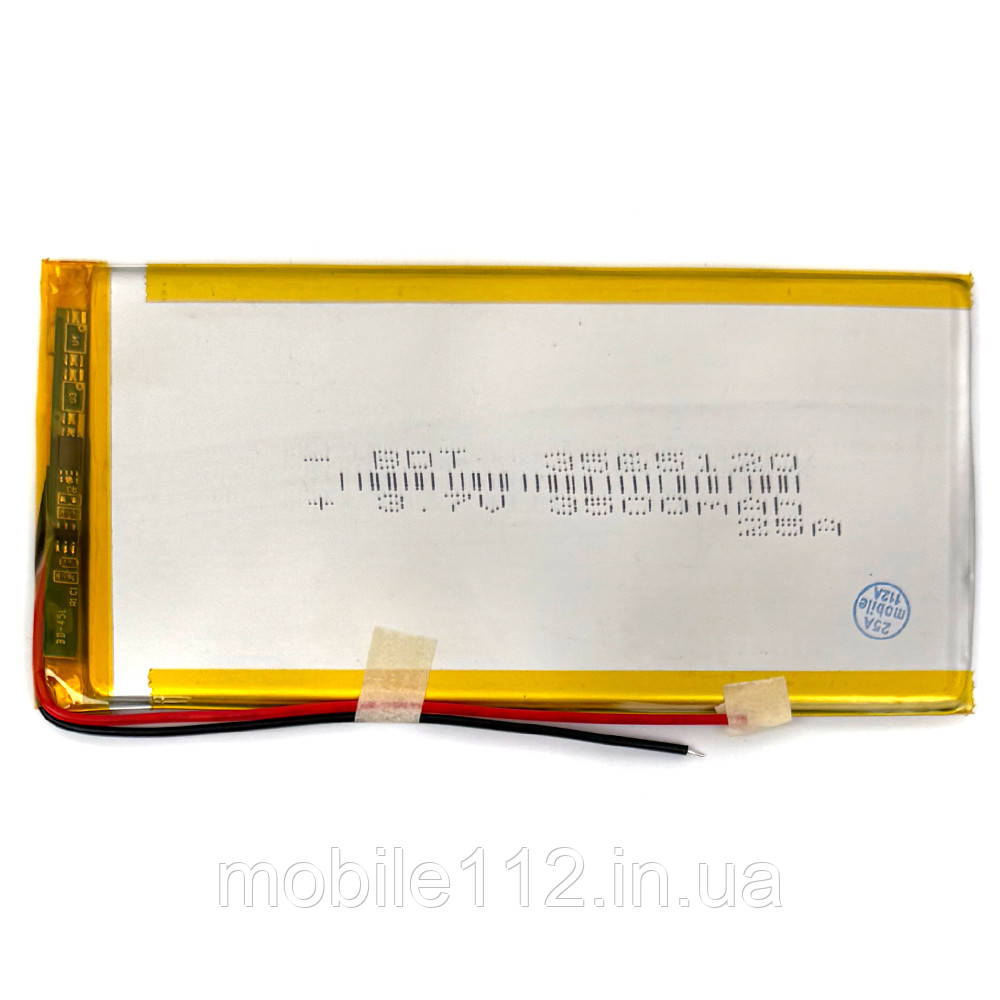 Батарея (акумулятор) універсальний 3565120 119 х 56 х 3,5 мм 3500 mAh 3.7 V, фото 1
