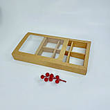 Коробка для моті, 215*155*35 мм│НФ│, з вікном, крафт, фото 2