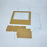 Коробка для моті, 215*155*35 мм│НФ│, з вікном, крафт, фото 4