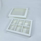 Коробка для моті, 215*155*35 мм│НФ│, з вікном, біла, фото 3