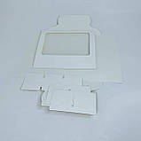 Коробка для моті, 215*155*35 мм│НФ│, з вікном, біла, фото 4