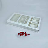 Коробка для моті, 215*155*35 мм│НФ│, з вікном, біла, фото 2