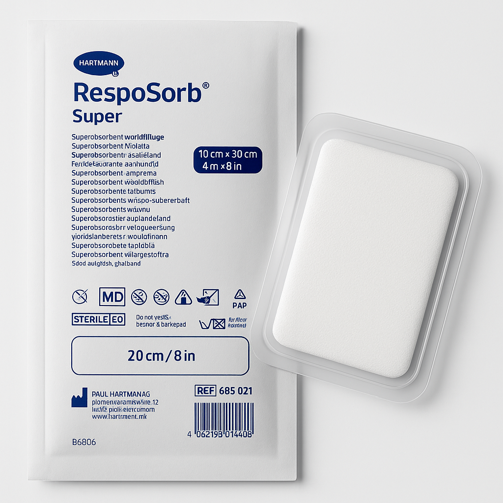 Суперабсорбуючі пов'язки RespoSorb® Super 10см х 20см