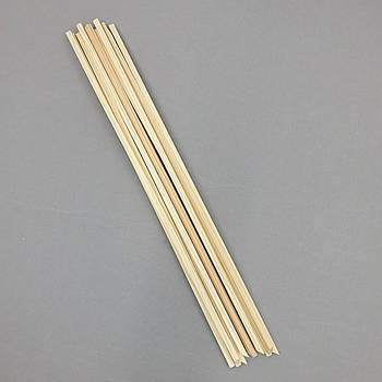 Дерев'яні шпажки (осі) для торта квадратні 30 см — 10 шт.