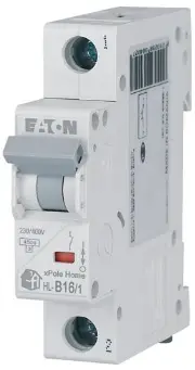 Автоматичний вимикач Eaton 1P 16А