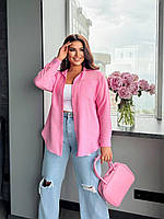 Сорочка жіноча яскрава тканина льон-жатка у кольорах (Батал), фото 5