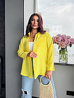 Сорочка жіноча яскрава тканина льон-жатка у кольорах (Батал), фото 4