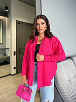 Сорочка жіноча яскрава тканина льон-жатка у кольорах (Батал), фото 10