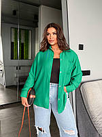 Сорочка жіноча яскрава тканина льон-жатка у кольорах (Батал), фото 2