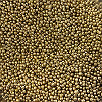 Рисові кульки золоті 2-3 мм. 30 г посипка кондитерська