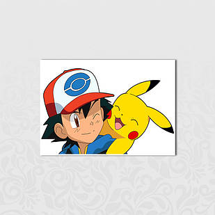 Плакат А3 Аніме Pokemon 007