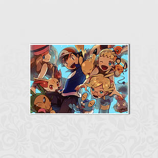 Плакат А3 Аніме Pokemon 010