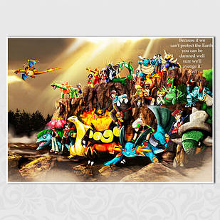 Плакат А3 Аніме Pokemon 020