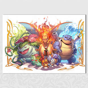 Плакат А3 Аніме Pokemon 023