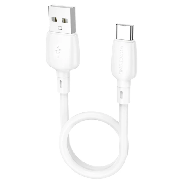 Кабель Type-C Borofone BX93 Super power 27W 0.25m (Білий)