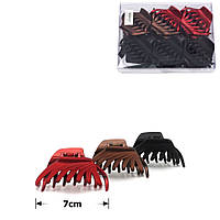 Заколка-краб набір 12 шт.