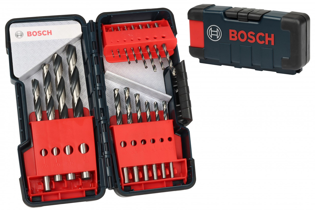 Набір свердел по металу hss pointteq toughbox bosch ø1-10mm 18шт. (в кейсі) 2608577350, фото 1