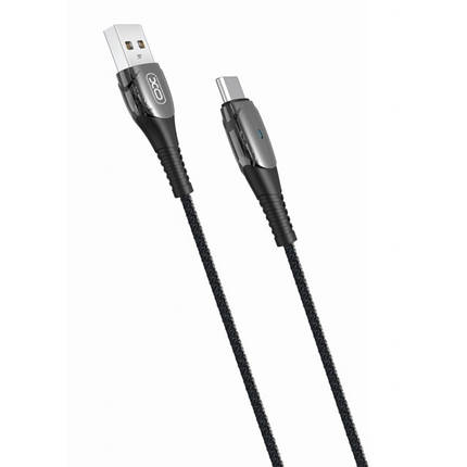 Кабель XO NB145 Smart Chipset Auto Power-off Type-C (Чорний), фото 3