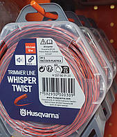 Корд тримерний Husqvarna Whisper Twist 2.4 мм/12 м Donut Orange/Black в блістері