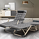 Розкладне крісло ліжко з подушкою LEOBRO Сіре (FCB-S02-PP), фото 3