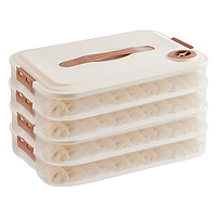 Контейнер для заморожування продуктів (4 яруси) 30*23*14 см в асорт., Харчовий пластиковий контейнер