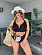 Купальник жіночий базовий ідеальний роздільний плавки висока талія ліф топ мікродайвінг пляжний батал, фото 9