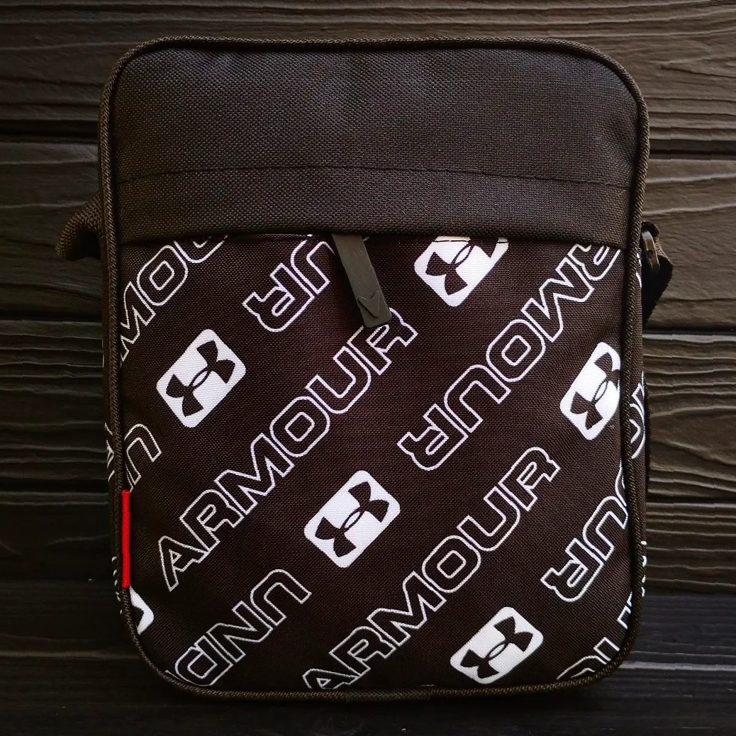 Чоловіча барсетка спортивна - компактна тканинна сумка на блискавці