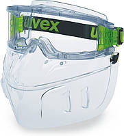 Закрытые защитные очки uvex ultravision с защитным щитком для лица - комплект (9301555)