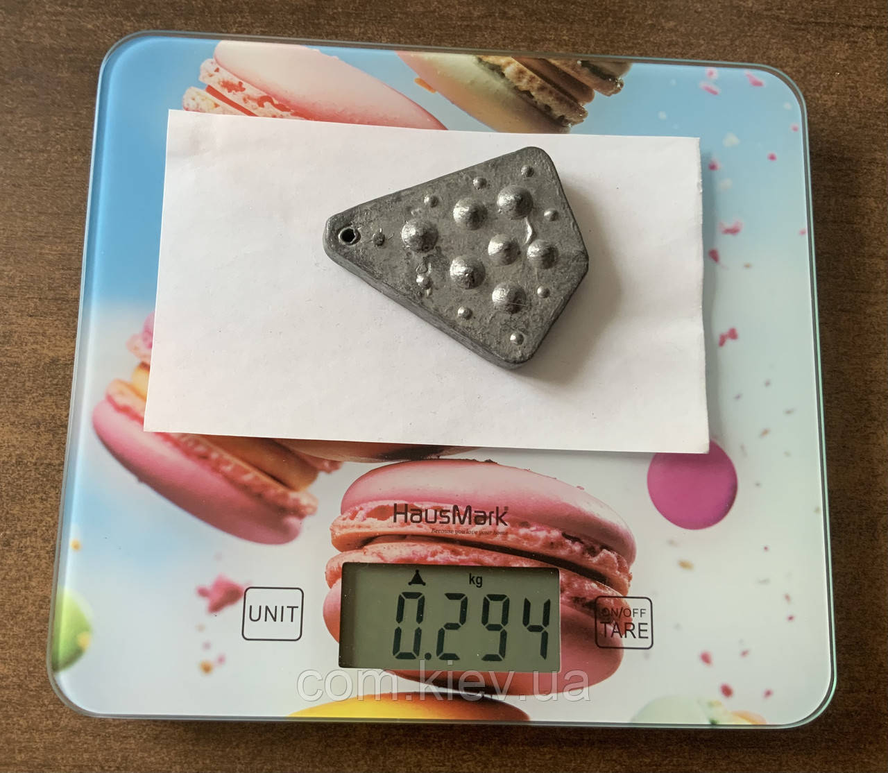 Свинцевий вантаж для риболовлі на «гумку», вага 290 грамів, фото 1