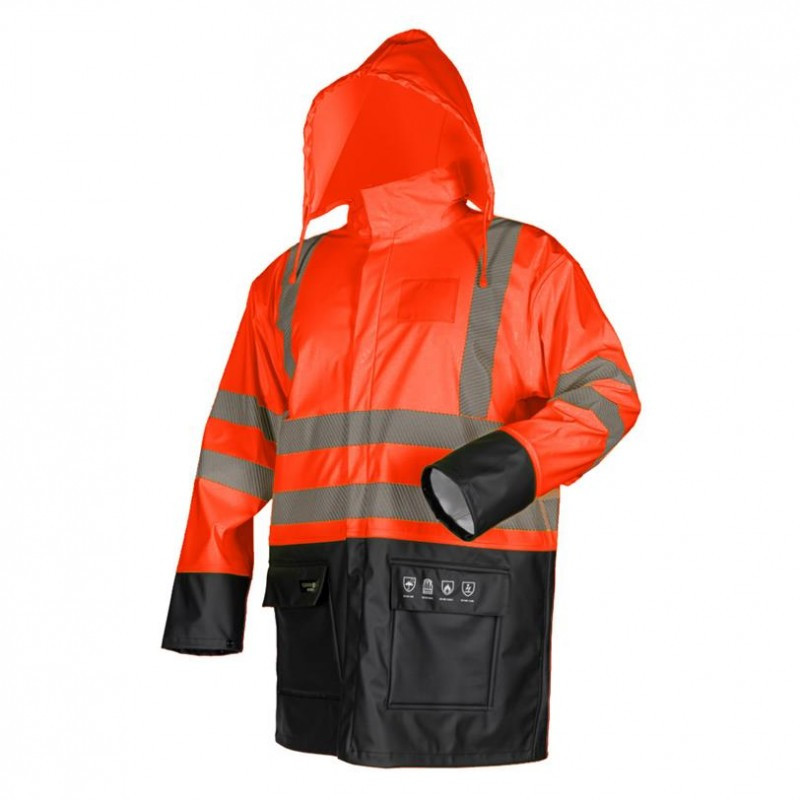 Робочий костюм дощовик StormGo HI-VIS Cannygo підвищеної видимості (LIS/KPN-ST) Жовтогарячий