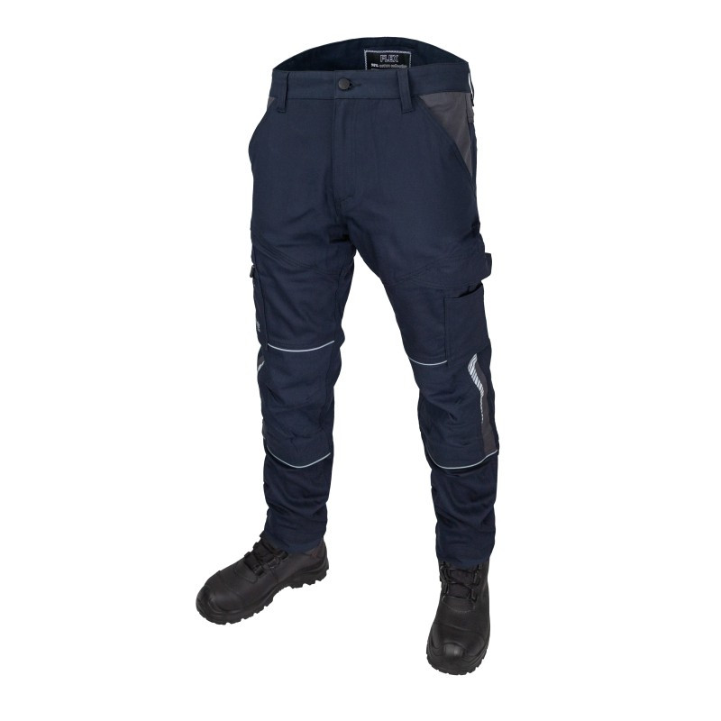 Захисні робочі штани Flex Cotton Rewelly (KEDM-FLEX blue) темно сині M 48-50