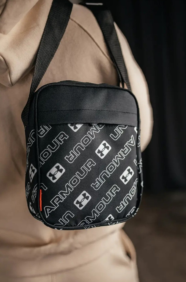 барсетка чоловіча міцна чорна чорна