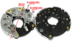 Діодний міст AUDI 100, 200, 80, 90, VW CARAT, CORSAR, GOLF, JETTA, LT, PASSAT, SANTANA, TRANSPORTER