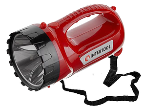 Ліхтар кемпінговий акумуляторний INTERTOOL (LB-0101) 220В, LED 5W+15xSMD / 400 Лм