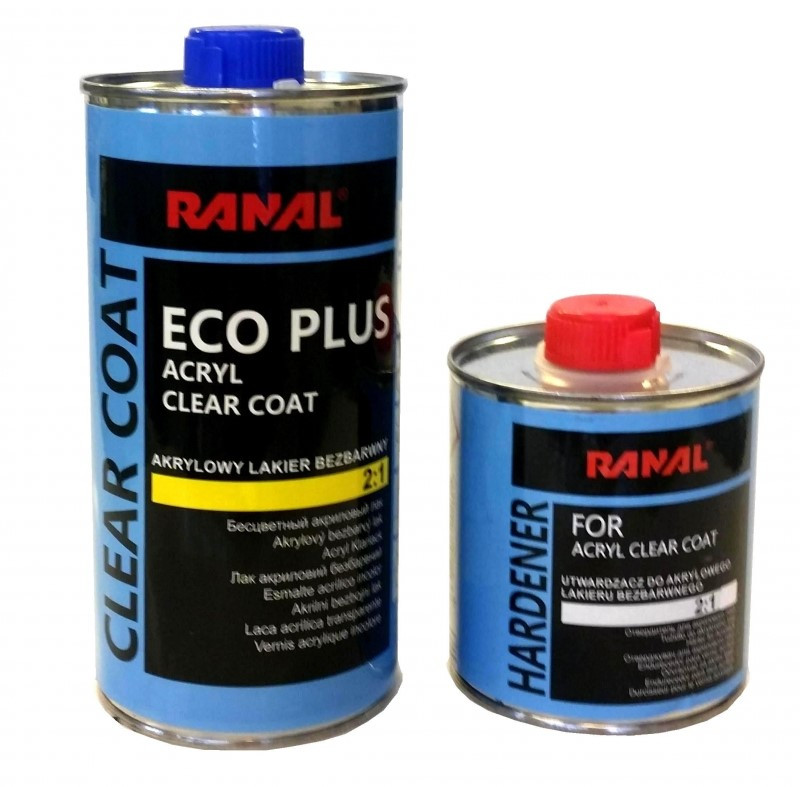 Лак акриловий Ranal ECO 0.5 л + затверджувач 0.25 л, фото 1