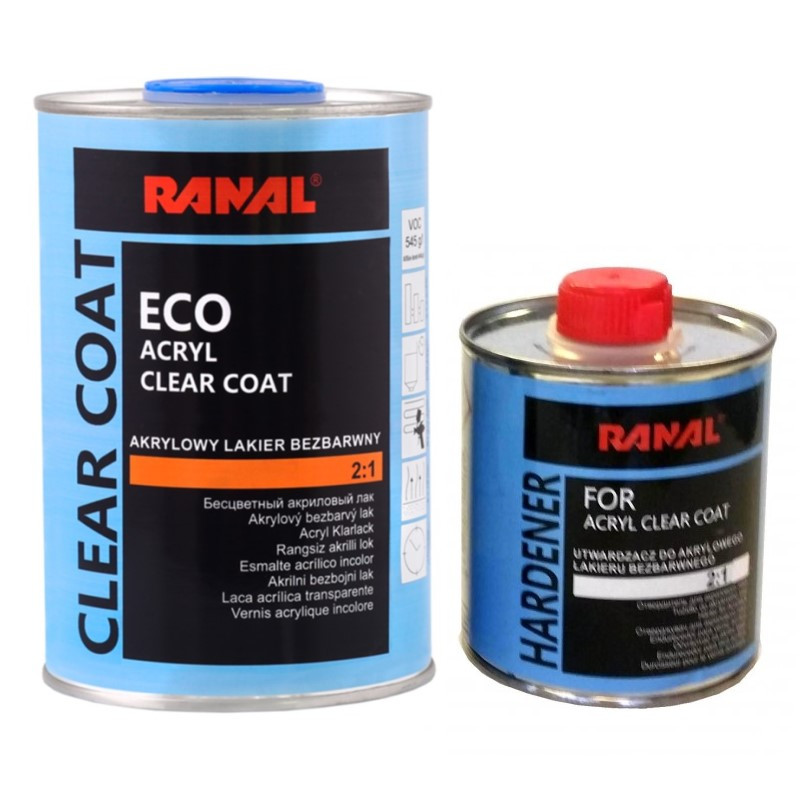 Лак акриловий Ranal ECO 1 л + затверджувач 0.5 л, фото 1